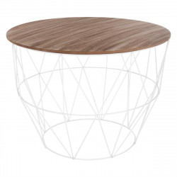 Table basse à café blanche D56 cm Atomic