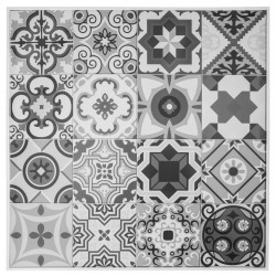 Toile imprimée cadre carreaux 80X80