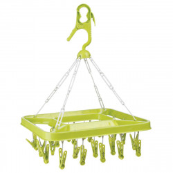 Lot de 26 pinces à linge rectangle + séchoir