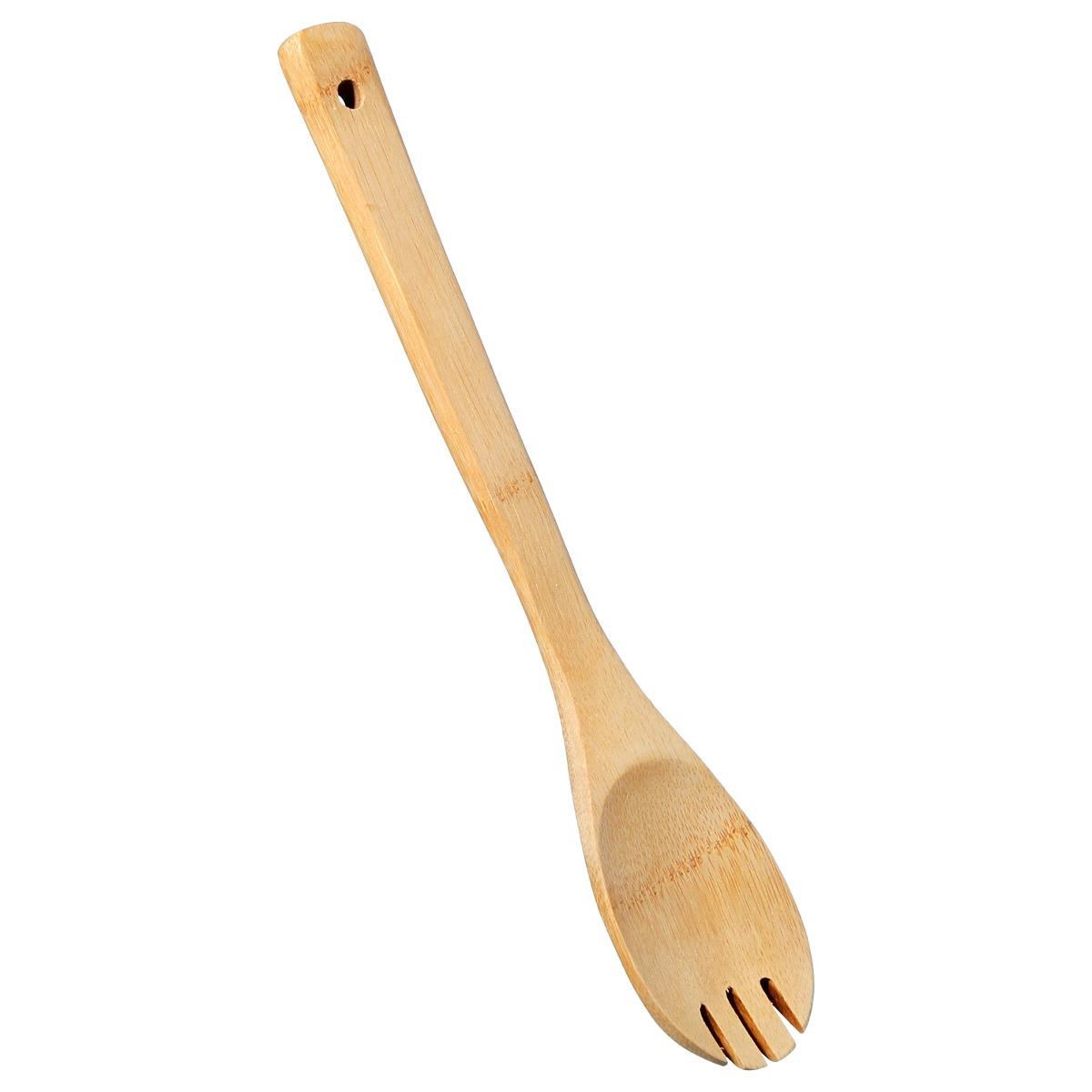 4 spatule en bambou bois cuillere ustensile cuisine