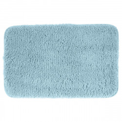 Tapis de bain en microfibre bleu 50X80