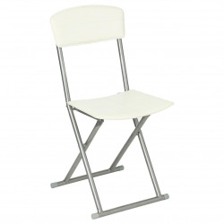 Chaise pliante PVC crème