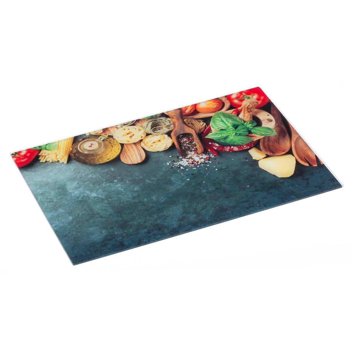 Planche à découper en verre 40x30 cm Italie - Planches à découper et  couteaux de cuisine - Décomania