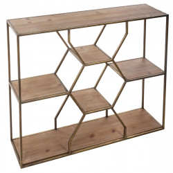 Étagère murale métal et bois Yara L 80 cm