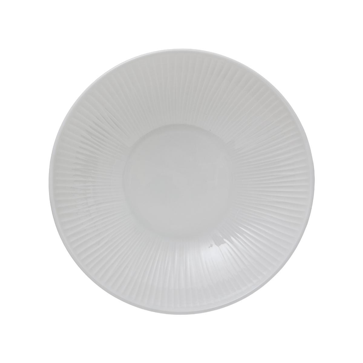 Assiette Creuse en Porcelaine Blanche - Vaisselle Moderne et Chic