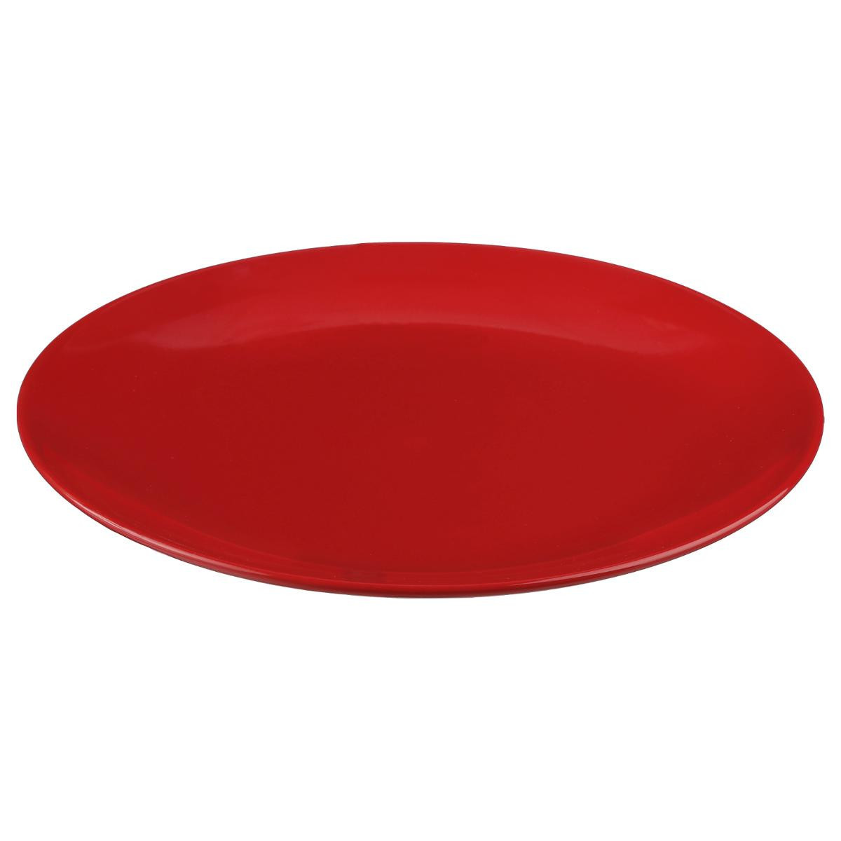 Lot de 6 Assiettes Plates Colorama 26cm Rouge
