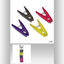 Lot de 24 pinces à linge petit modèle