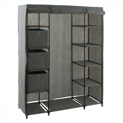 Armoire de 1 penderie + 11 compartiments + 3 boîtes 