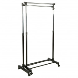 Double portant à vêtements avec 1 barre pivotante