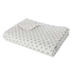 Dessus de lit imprimé 240X260 + 2 taies blanches