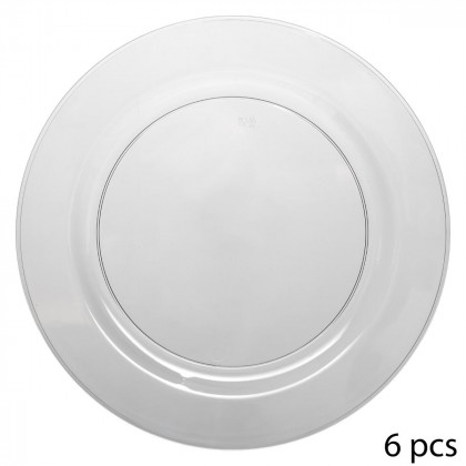 Assiettes plates rondes modernes X6 D26 cm