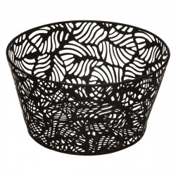 Corbeille en métal jungle chic 24 cm