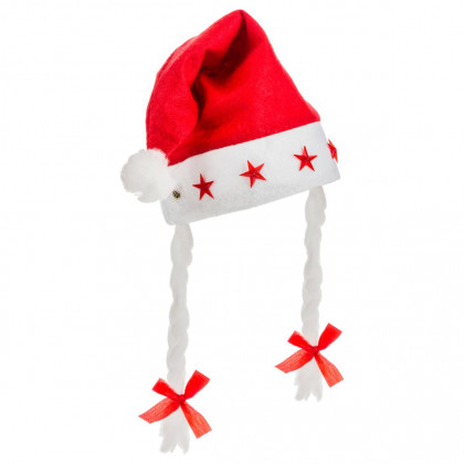 Bonnet de Noël Lumineux 5 LED avec tresses pour Femme taille unique Les incontournables