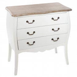 Commode 3 tiroirs Chrysa blanche