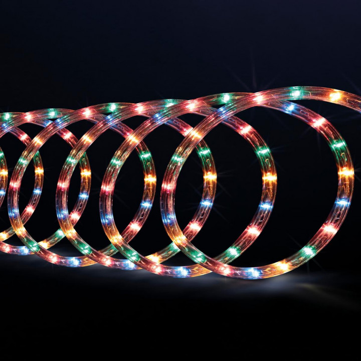 Guirlande Lumineuse Intérieure et Extérieure 10 m Tube LED Multicolore et 8  jeux de lumière - Guirlandes lumineuses pour extérie