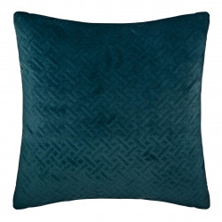 Coussin velours bleu pétrole 40 x 40 cm la dolce vita