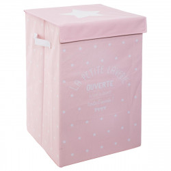 Bac à linge laverie rose H 54 cm