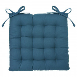 Galette de chaise bleu canard 38X38