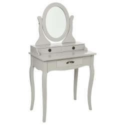Coiffeuse  Chrysa taupe 3 tiroirs 