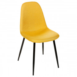 Lot de 2 chaises jaunes "Tyka" pieds en métal