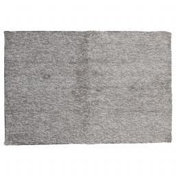 Tapis à poils courts gris chiné 60x90 cm
