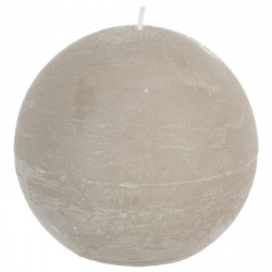 Bougie rustique boule lin D12