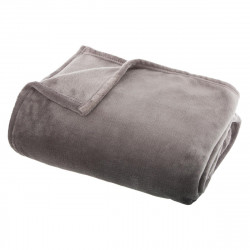 Plaid flanel gris 130X180