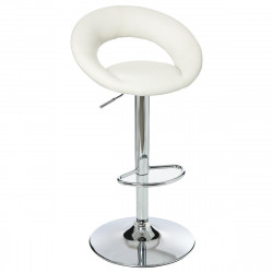 Lot de 2 tabourets de bar blanc "Sasha"