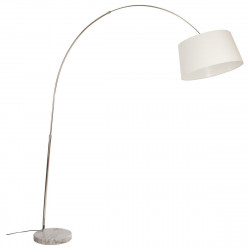 Lampadaire abat-jour blanc en tissu H210