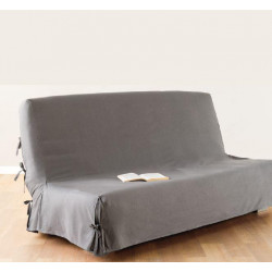 Housse de clic clac grise claire 140X200