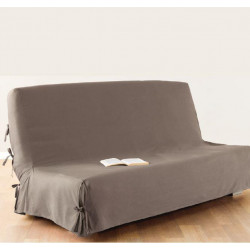 Housse de clic clac taupe 140X200
