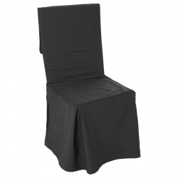 Housse de chaise gris foncé
