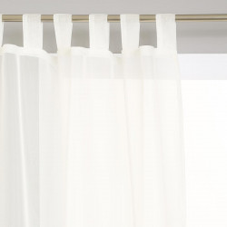 Lot de 2 voilages pattes blancs 140X240