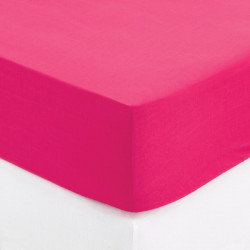 Drap housse fuchsia 140x190