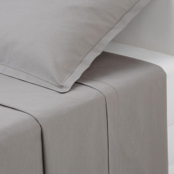 Drap plat gris 240X290