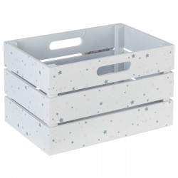 Cagette en MDF blanc-rose