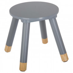 Tabouret gris pour chambre d'enfant