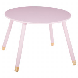 Table ronde rose pour enfant