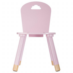 Chaise rose pour chambre d'enfant