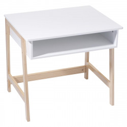 Bureau blanc en bois 58x52