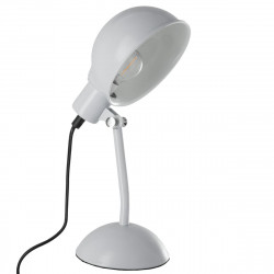 Lampe de chevet métal grise