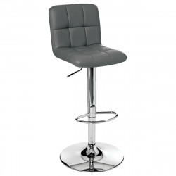 Lot de 2 tabourets de bar gris "Delek"