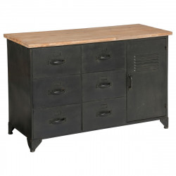 Commode "Torof" en métal 6 tiroirs & 1 porte