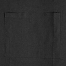 Tablier gris foncé 1 poche en coton 60x80 cm