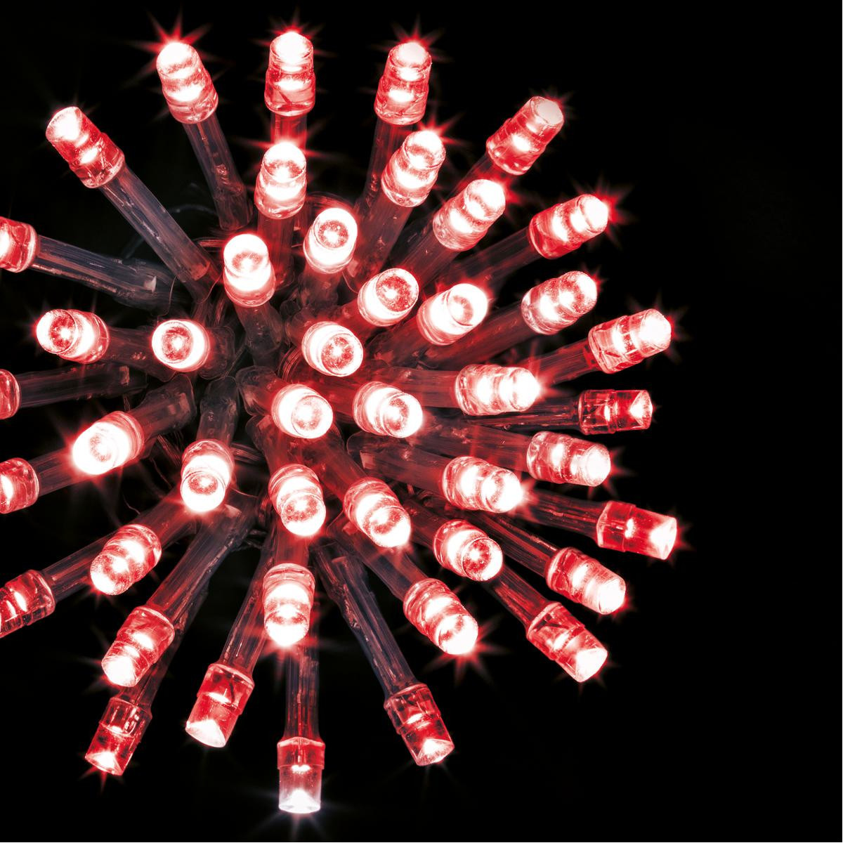 Guirlande lumineuse 20 m 200 LED Rouge et 8 jeux de lumière