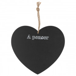 Mémo ardoise forme Coeur 20X18 cm