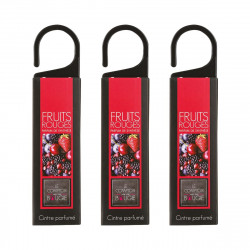 Lot de 3 désodorisants cintres fruits rouges