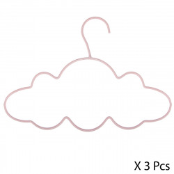 Lot de 3 cintres nuages en métal