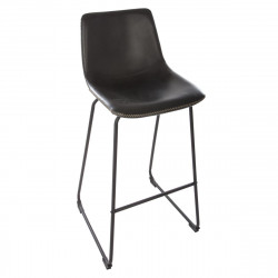 Lot de 2 tabourets de bar noir