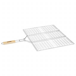 Grille de barbecue rectangulaire double 